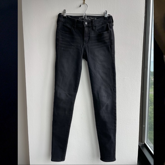Black American Eagle Jeggings - Picture 1 of 4